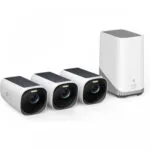 Eufy Σύστημα Παρακολούθησης EufyCam 3 S330 3 Ασύρματων Καμερών IP 8MP με Control Hub T88723W1