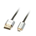 Lindy HDMI 2.0 Premium High Speed 4K 60Hz HDR Cable HDMI male - micro HDMI male 2m Μαύρο 41682