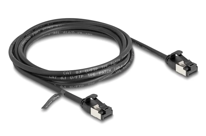 DeLock U/FTP (STP) Cat.8.1 Καλώδιο Δικτύου Ethernet 2m Μαύρο 80184 - Image 1