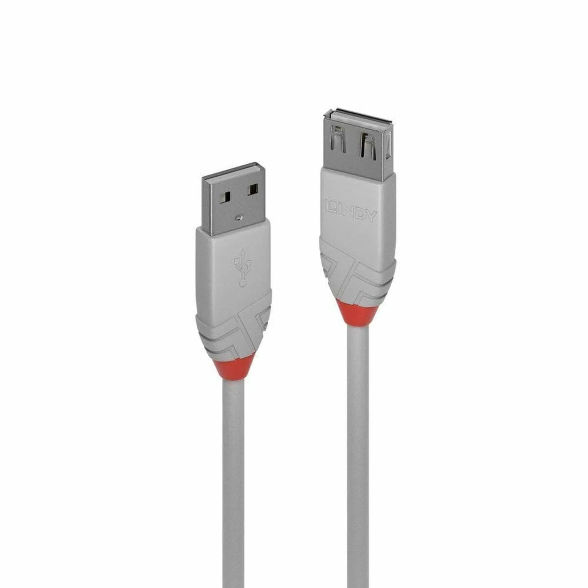 Lindy USB 2.0 Cable USB-A male - USB-A male Γκρι 1m (36712) - Image 1