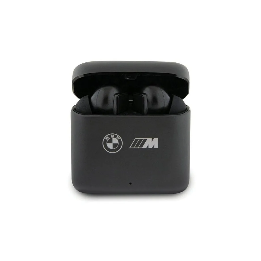 BMW Black M Collection In-ear Bluetooth Handsfree Ακουστικά με Θήκη Φόρτισης Μαύρα - Image 1