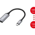 Equip Μετατροπέας USB-C male σε HDMI female Γκρι 1τμχ 133491