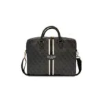 Guess 4G Printed Stripes Τσάντα Ώμου / Χειρός για Laptop 16" σε Μαύρο χρώμα