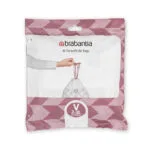 Brabantia Σακούλες Απορριμάτων Χωρητικότητας 3lt PerfectFit 1005507 40τμχ Λευκές