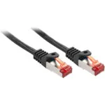 Lindy S/FTP Cat.6 (Gigabit) Καλώδιο Δικτύου Ethernet 1.5m Μαύρο 47373