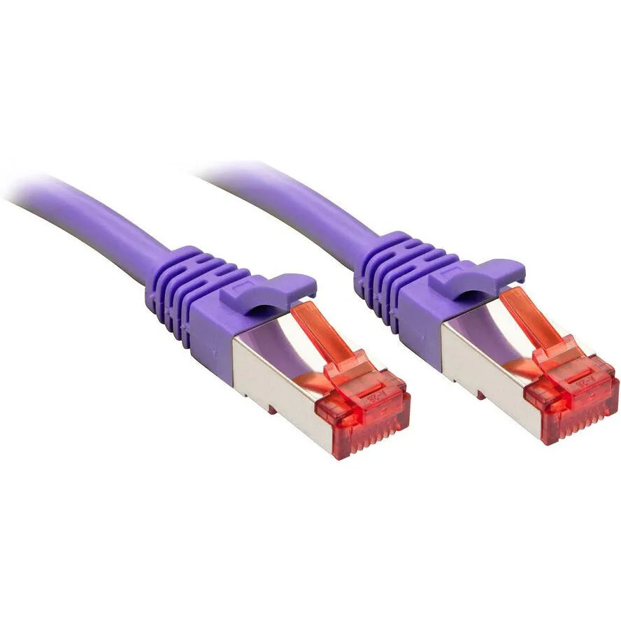 Lindy S/FTP Cat.6 (Gigabit) Καλώδιο Δικτύου Ethernet 1m Μωβ 47822 - Image 1