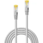 Lindy S/FTP Cat.6a (Gigabit) Καλώδιο Δικτύου Ethernet 0.5m Γκρι 47261