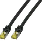 EFB S/FTP Cat.6a (Gigabit) Καλώδιο Δικτύου Ethernet 10m Μαύρο MK6001.10B