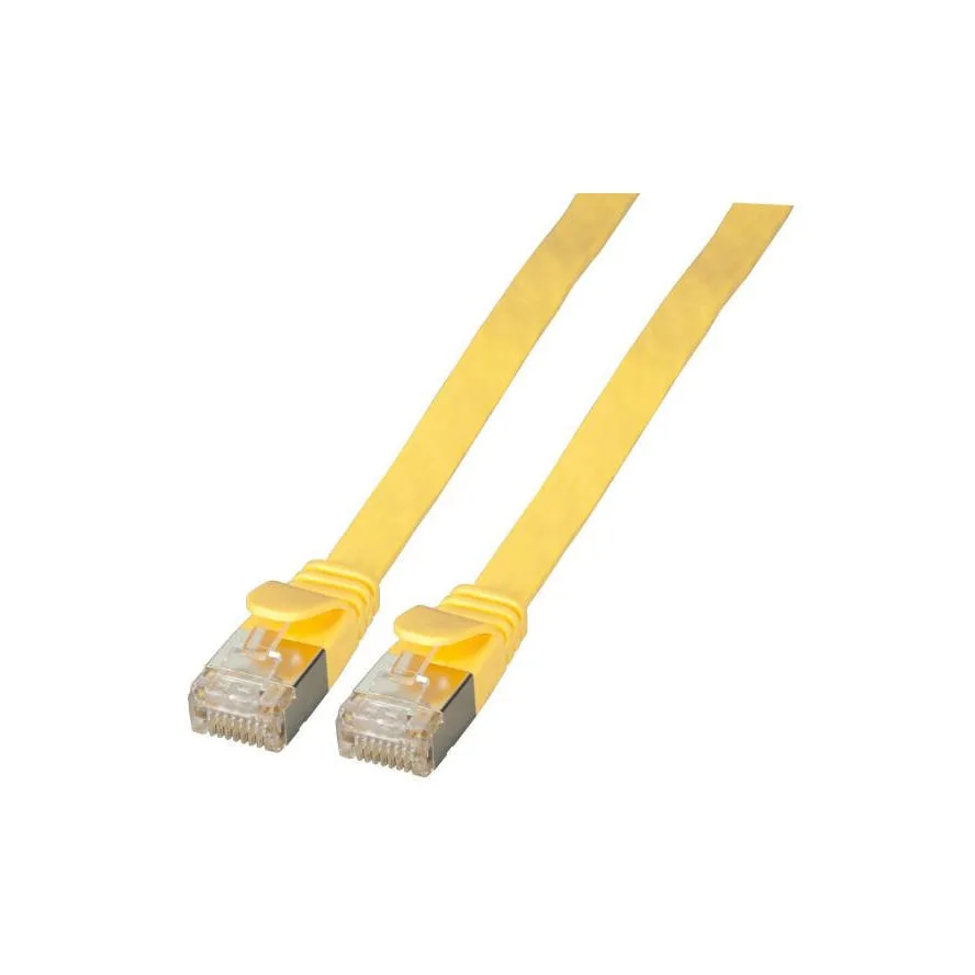 EFB U/FTP (STP) Cat.6a (Gigabit) Καλώδιο Δικτύου Ethernet 0.5m Κίτρινο K5545GE.0,5 - Image 1