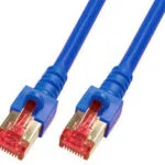 EFB S/FTP Cat.6 (Gigabit) Καλώδιο Δικτύου Ethernet 1m Μπλε K5513.1