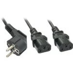 Lindy IEC C13 - Schuko Cable 2m Μαύρο 30048