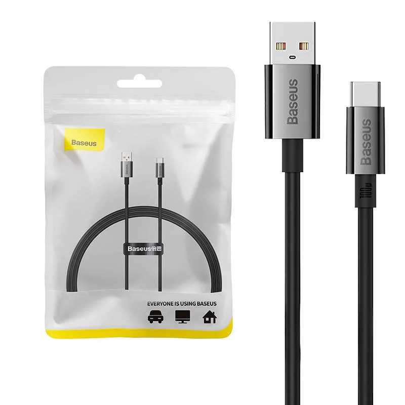20230727165324_baseus_usb_2_0_cable_usb_c_male_usb_a_male_100w_mayro_1m_p10320102114_00.jpeg Baseus Superior 100W USB 2.0 Cable USB-C male - USB-A 100W PD Μαύρο 1m P10320102114-00 - Image 1