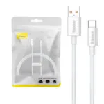 Baseus Superior 100W USB 2.0 Cable USB-C male - USB-A 100W PD Λευκό 1m P10320102214-01