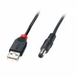 Lindy USB 2.0 Cable USB-A male - DC Μαύρο 1.5m (70268)