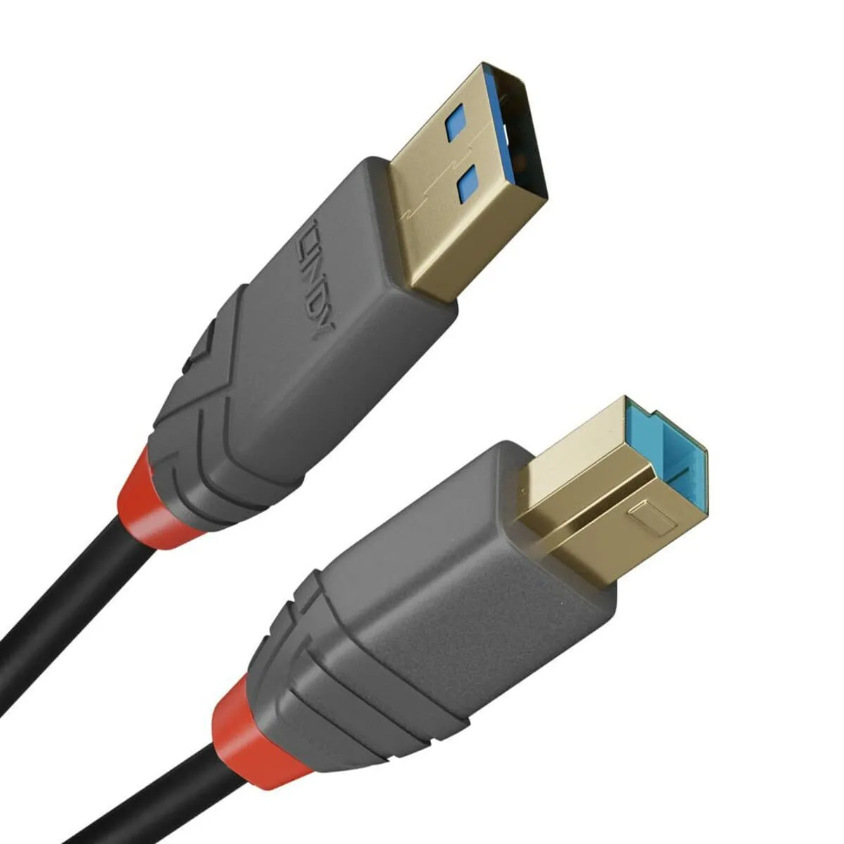 20230731170303_316b8bd3.jpeg Lindy USB 3.0 Cable USB-A male - USB-B male 1m (36741) - Image 1