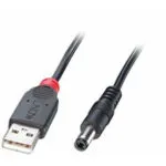 Lindy USB 2.0 Cable USB-A male - DC Μαύρο 1.5m (70267)