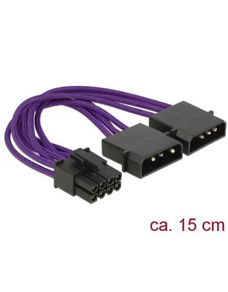 20230804121811_delock_8_pin_pcie_2x_4_pin_pwm_cable_0_15m_mov_83705.jpeg DeLock 8-Pin PCIe - 2x 4-Pin pwm Cable 0.15m Μωβ 83705 - Image 1