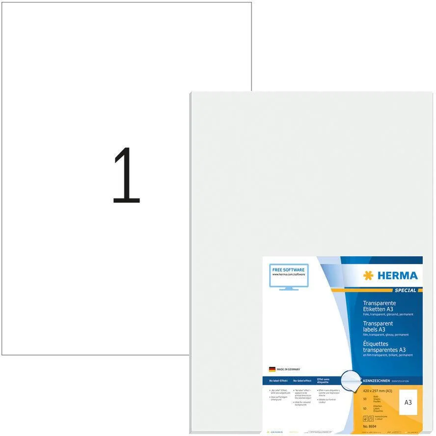 20230816170805_herma_aytokollites_etiketes_a4_orthogonies_8694_297x420mm.jpeg Herma Αυτοκόλλητες Ετικέτες Α4 Ορθογώνιες 8694 297x420mm - Image 1