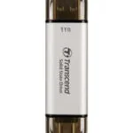 Transcend ESD310S 1TB USB 3.2 SSD Stick με σύνδεση USB-A & USB-C Ασημί
