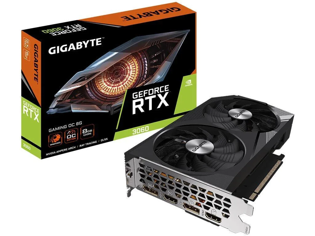 Gigabyte GeForce RTX 3060 rev. 2.0 8GB GDDR6 GAMING OC Κάρτα Γραφικών GV-N3060GAMING OC-8GD - Image 1