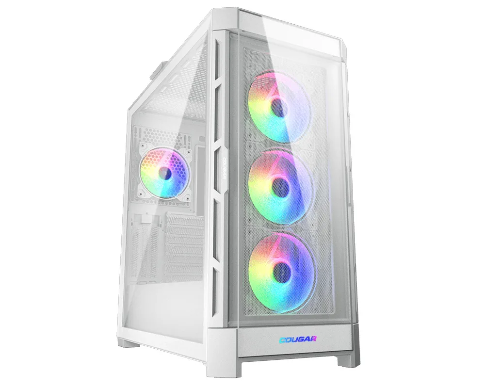 Cougar Duoface Pro RGB Gaming Midi Tower Κουτί Υπολογιστή με Πλαϊνό Παράθυρο Λευκό - Image 1