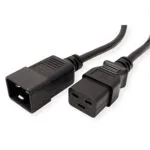 Roline IEC C20 - IEC C19 Cable 2m Μαύρο 19.08.1562