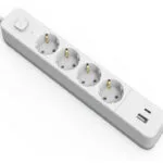 Entac ESES1.5G4-1.5-SW-1UA1UC Πολύπριζο 4 Θέσεων με 1 USB-A, 1 USB-C, Διακόπτη και Καλώδιο 1.5m 15.005.0422