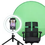 Trust Maku+ 2-in-1 Streaming Kit 24881 Ring Light με Επιτραπέζιο Τρίποδο με Επιτραπέζια Βάση Στήριξης και Βάση για Κινητό