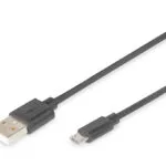 Digitus Regular USB 2.0 to micro USB Cable Μαύρο 1.8m DB-300127-018-S 1τμχ