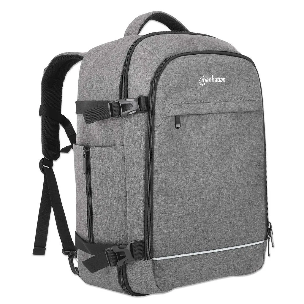 Manhattan Rome Τσάντα Πλάτης για Laptop 17.3" σε Γκρι χρώμα - Image 1