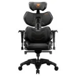 Cougar Terminator Καρέκλα Gaming Δερματίνης με Ρυθμιζόμενα Μπράτσα Black / Orange