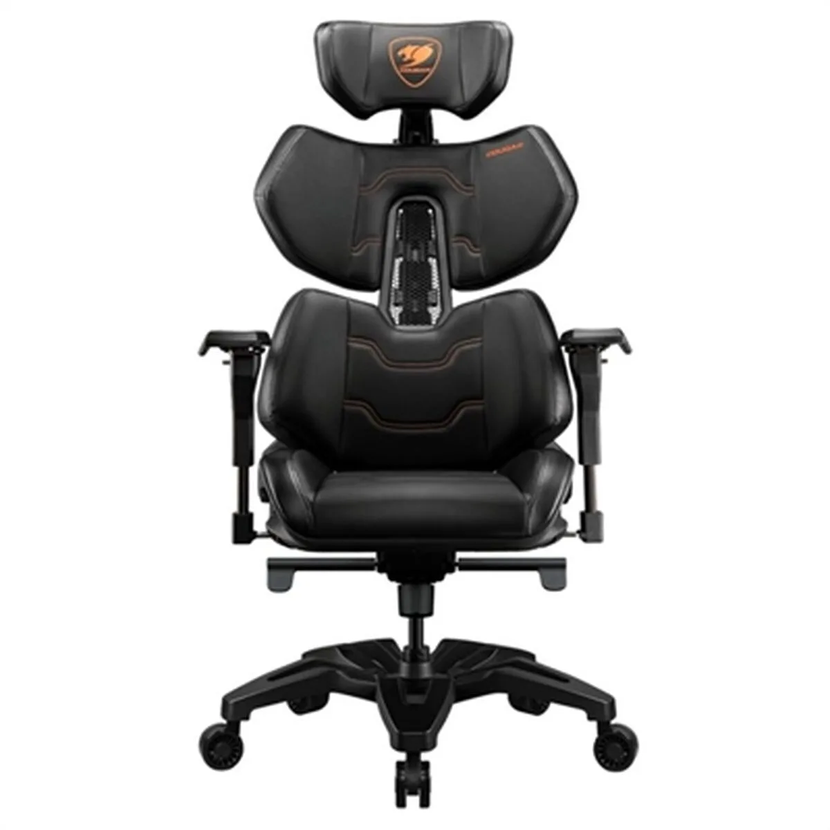 20230908110250_cougar_terminator_karekla_gaming_dermatinis_me_rythmizomena_mpratsa_black_orange.jpeg Cougar Terminator Καρέκλα Gaming Δερματίνης με Ρυθμιζόμενα Μπράτσα Black / Orange - Image 1