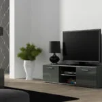 Έπιπλο Τηλεόρασης Soho Γκρι Μ140xΠ43xΥ37cm SOHORTV140SZ/SZ