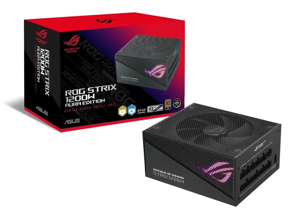 Asus ROG Strix Aura Edition 1200W Μαύρο Τροφοδοτικό Υπολογιστή Full Modular 80 Plus Gold - Image 1