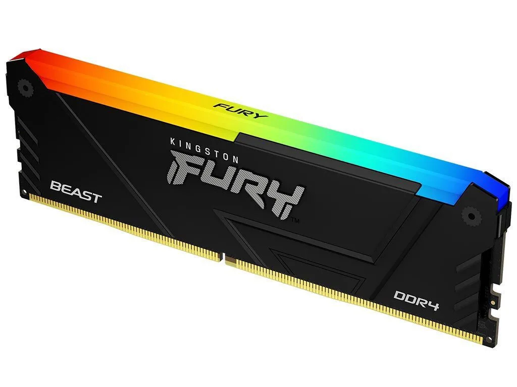 Kingston Fury Beast DDR4 με Module 1x16GB και Ταχύτητα 3200 για Desktop KF432C16BB2A/16 - Image 1