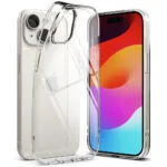 Ringke Air Back Cover Σιλικόνης 1.3mm με Λουράκι Διάφανο (iPhone 15)