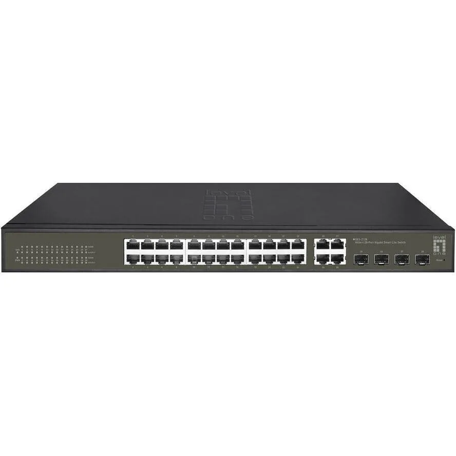 20230914114350_level_one_ges_2128_hilbert_managed_l2_switch_me_24_thyres_gigabit_1gbps_ethernet_kai_4_sfp_thyres.jpeg Level One GES-2128 Hilbert Managed L2 Switch με 24 Θύρες Gigabit (1Gbps) Ethernet και 4 SFP Θύρες - Image 1