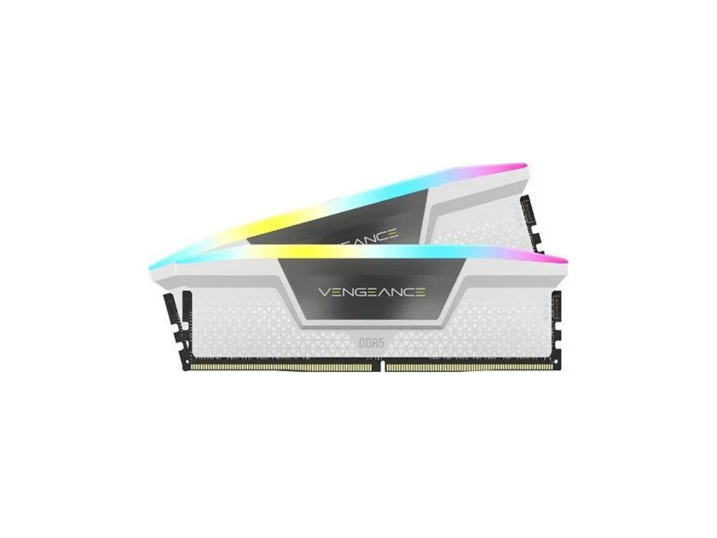 Corsair Vengeance RGB DDR5 64GB RAM με 2x32GB Modules και Ταχύτητα 6000 για Desktop CMH64GX5M2B6000C30W - Image 1