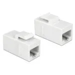 DeLock Keystone Module RJ45 jack > RJ45 jack Cat.6 UTP White