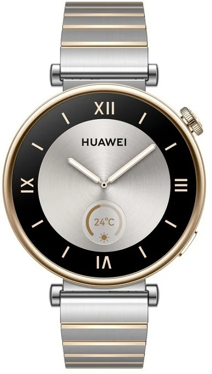 Huawei Watch GT 4 Stainless Steel 41mm Αδιάβροχο με Παλμογράφο (Silver Stainless Steel Strap) - Image 1