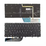 Πληκτρολόγιο Laptop για Dell χωρίς Πλαίσιο και Διάταξη Αγγλικά (US) σε Μαύρο χρώμα 90834