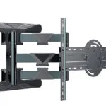 Gembird WM-80STR-01 Βάση Τηλεόρασης Τοίχου με Βραχίονα έως 80" και 50kg Μαύρο