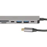 iBox Dock / USB-A Docking Station με 4K PD Ethernet Γκρι