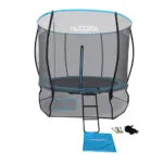 Hudora 300v 65734 Τραμπολίνο Γυμναστικής 330x330εκ. με Προστατευτικό Δίχτυ & Σκάλα