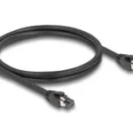 DeLock S/FTP Cat.8.1 Καλώδιο Δικτύου Ethernet 1m Μαύρο 80233