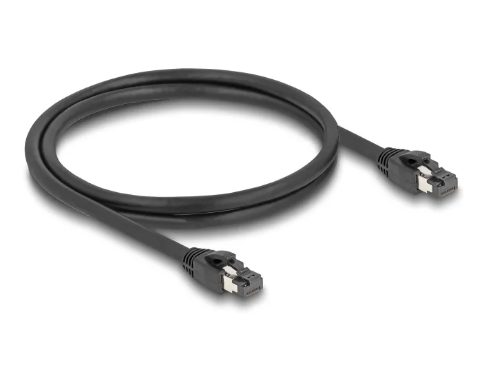 DeLock S/FTP Cat.8.1 Καλώδιο Δικτύου Ethernet 1m Μαύρο 80233 - Image 1