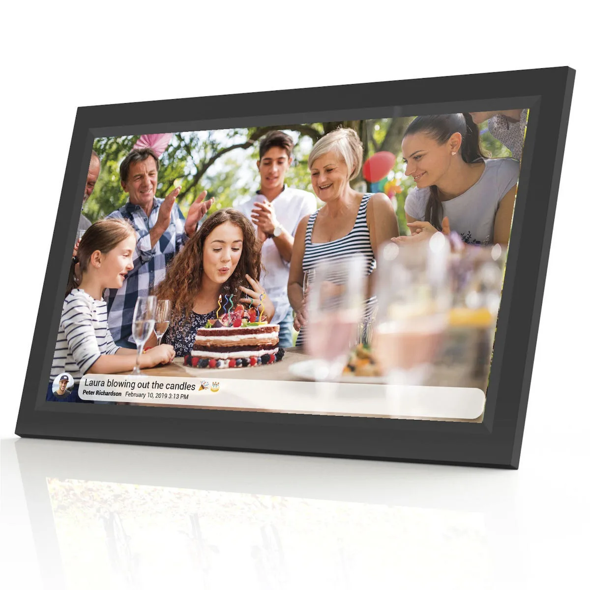Denver Frameo PFF-1503 Ψηφιακή Κορνίζα με Οθόνη Αφής 15.6" Ανάλυσης 1920x1080 με WiFi Μαύρη - Image 1