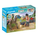 Playmobil Horses Of Waterfall Ο Πεταλωτής Ben Με Το Άλογο Achilles για 4-10 ετών 71357