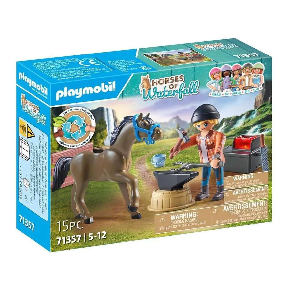 Playmobil Horses Of Waterfall Ο Πεταλωτής Ben Με Το Άλογο Achilles για 4-10 ετών 71357 - Image 1