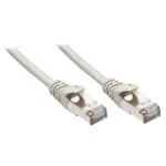 Lindy S/FTP Cat.6 (Gigabit) Καλώδιο Δικτύου Ethernet 1m Γκρι 48342